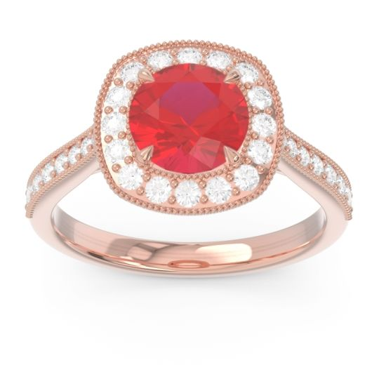 Rosegold Ruby Ring