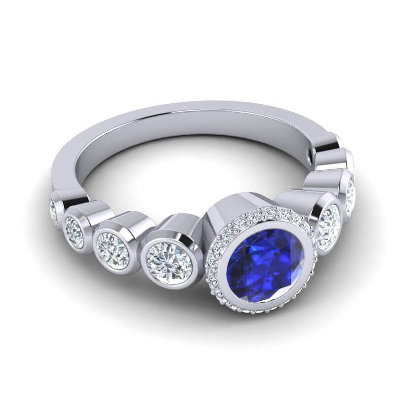 BlueSapphireWithDiamond