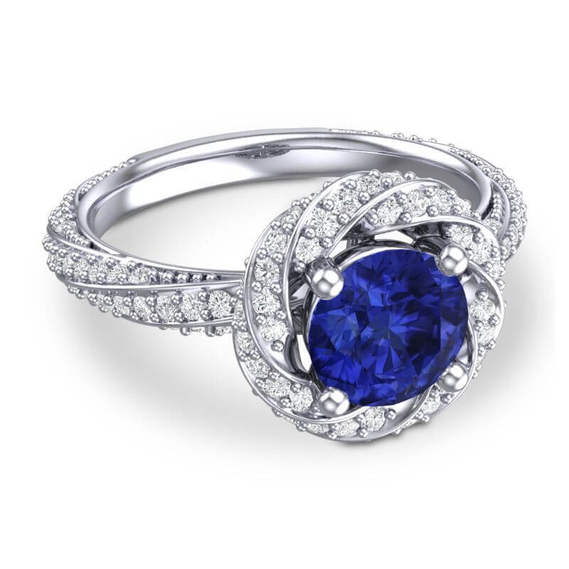 DiamondBlueSapphireRing