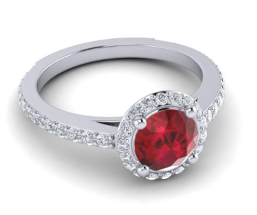 Cathedral Halo Vilagna Custom Engagement Ring