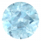 Eternit Zalla Aquamarine Band With Diamond In 14k White Gold