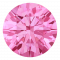 Petite Modern Bezel Saciva Pink Tourmaline Ring With Aquamarine In 18k White Gold